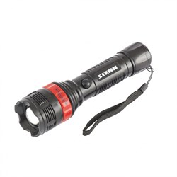 Фонарь бытовой, пластик, 3 W Led, ремешок, зум, 3 режима 100%-50%-строб, 3 х ААА Stern 90572 - фото 804767