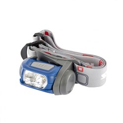 Фонарь наголовный Sport, ABS пластик, CREE XP-E Led 3Вт 120Лм + 3 эко Led, 8-18 часов, 3 х ААА Stern 90569 - фото 804836