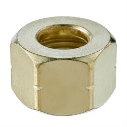 Гайка накидная СП-21,8LH, латунь Сварка - фото 806749