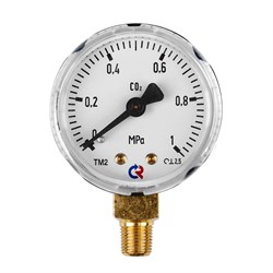 Манометр 1,0 МПа, 1/8 NPT, углекислый газ Сварка - фото 809180