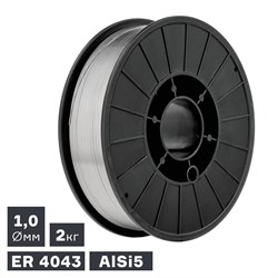 Проволока сварочная MIG, алюминий ER 4043 (AlSi5), ? 1,0 мм, 2 кг Сварка - фото 810905