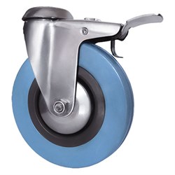 Колесо аппаратное поворотное под болт с тормозом Longway SChgb 42 - фото 811522