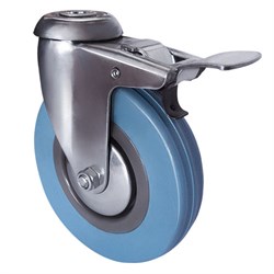 Колесо аппаратное поворотное под болт с тормозом Longway SChgb 55 - фото 811525