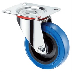 Колесо с шинкой из синей резины RONEL SRCL 42 - фото 811729