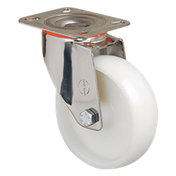 Колесо нейлоновое EMES EM01 ZKZ 80 (INOX) - фото 812044