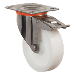 Колесо большегрузное нейлоновое EMES EZ01 HKZ 150F (INOX) - фото 812364