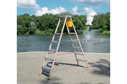 Лестница-стремянка двусторонняя Эйфель Парнас 130 - 205+1 - фото 812867