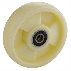 Колесо нейлоновое 180х50 мм с подшипником для тележек гидравлических BF/BF-III/DF-III/RHP/AC/DF/CW2 1011982 - фото 813726