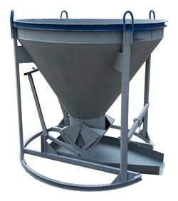 Бадья для бетона «Рюмка» 1,5 (БН-1,5), с лотком 600х1500 мм усиленная 1010844 - фото 813777