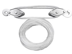 Полиспаст TOR 2-блочный г/п 200кг с канатом 20 м 1005956 - фото 813803