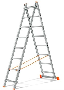 Алюминиевая двухсекционная лестница TOR 2х8 1013296 - фото 814162