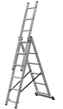 Алюминиевая трехсекционная лестница 3х6 TOR 1013303 - фото 814169