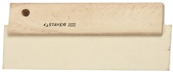 STAYER  MaxFlat 200 мм, эластичный деревянная ручка, белый, резиновый, Шпатель, MASTER (1018-20) - фото 81437