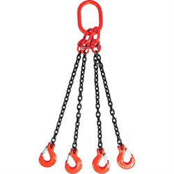 Строп цепной TOR 4СЦ г/п 17,0 т 8,0 м с самозакрывающимися крюками, шт - фото 815316