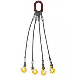 Строп канатный TOR 4СК г/п 10,0 т 5,0 м, шт - фото 815662