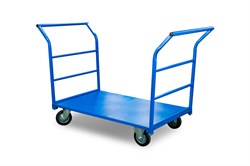 Тележка платформенная TOR ТП-Д (700х1200) с двумя ручками (колеса 160) 1023306 - фото 816135