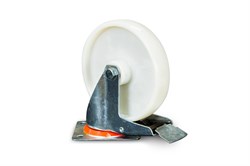 Колесо поворотное полипропилен SRCnb 80 200 мм с тормозом (N) 1024191 - фото 816160