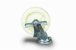 Колесо большегрузное поворотное SCdnb 80 200 мм полипропиленовое с тормозом 1024225 - фото 816312