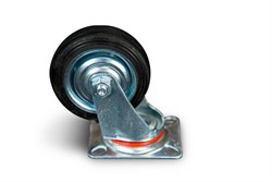 Колесо поворотное резина SC 93 75 мм (Y) 1022082 - фото 816363