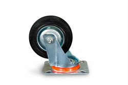 Колесо поворотное резина SC 42 100 мм (Y) 1022083 - фото 816372