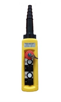 Пульт управления XAC-A4713Y для тали (4 кнопки, 1 скорость, ключ-марка, стоп, IP65, 380В) 1006452 - фото 816519