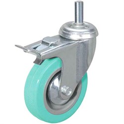 Колесо аппаратное поворотное SCtgb 93 75 мм с болтом и тормозом (N) 1039559 - фото 817217