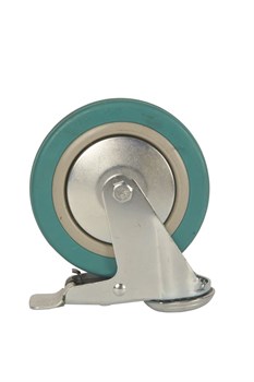 Колесо аппаратное поворотное SChgb 55 125 мм под болт с тормозом (N) 1042999 - фото 817376