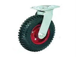 Колесо литое резиновое 160 мм PS160 с протектором и кронштейном 1031467 - фото 817442