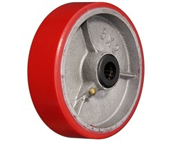 Колесо большегрузное P 54 125 мм полиуретановое на ось (F) 1027157 - фото 817469