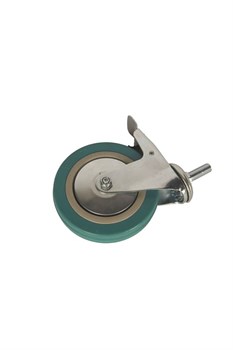 Колесо аппаратное поворотное SCtgb 55 125 мм с болтом и тормозом (N) 1043000 - фото 817611