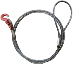 Буксир канатный TOR БТК 20,0 т 4,0 м опрессовка (петля-крюк) канат 19,5 мм 1048094 - фото 818174