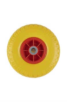 Колесо литое полиуретановое 260 мм PU 1805 с пластиковым ободом (20 мм шариковый подишпник) 1046280 - фото 818336
