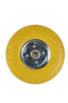 Колесо литое полиуретановое 260 мм PU 1804 с железным ободом (20 мм шариковый подишпник) 1046279 - фото 818339