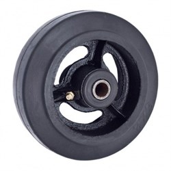 Колесо большегрузное D 63 160 мм резина на ось (N) 1047581 - фото 818608