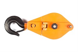 Блок монтажный однорольный с  крюком TOR HQG(L) K1-0,5 т с откидной щекой (G) 11505 - фото 819211