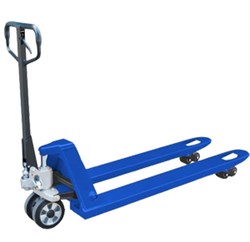 Тележка гидравлическая узковильная 2500 кг 1150х450 мм полиуретановые колеса TOR RHP 1000803 - фото 819706