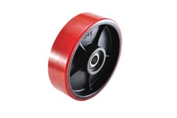 Колесо полиуретан 200х50 мм с подшипником для тележек гидравлических BF/WB/RHP/BFS 1001405 - фото 820122