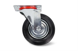 Колесо поворотное резина SC 55 125 мм (F) 1001769 - фото 820146