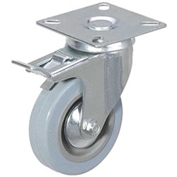 Колесо аппаратное поворотное SCgb 55 125 мм с тормозом (F) 1003244 - фото 820296