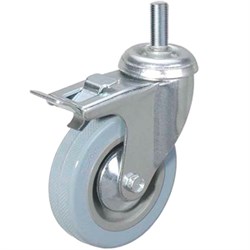 Колесо аппаратное поворотное SCtgb 55 125 мм с болтом и тормозом (F) 1003631 - фото 820358