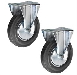 Колесо неповоротное резина FC 46 100 мм (F) 1003640 - фото 820383