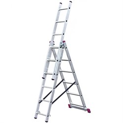 Лестница алюминиевая складная Krause Corda 3x6 - фото 821414