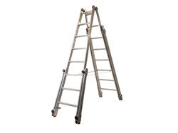 Двухсторонняя алюминиевая стремянка Эйфель Восьминог 206 - фото 821424