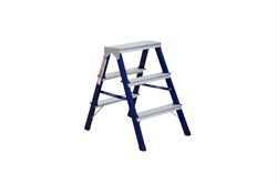 Стальная стремянка с алюминиевыми ступенями 2х3 TORMD8203 - фото 821592