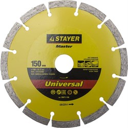 Отрезной диск Stayer "MASTER" алмазный, сегментный 150мм 36671-150 - фото 90082