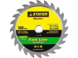 Диск пильный Stayer "MASTER-FAST-Line" 190мм 24T 3680-190-16-24 - фото 95568