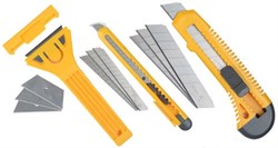 Набор строительных ножей Stayer "Standard" со скребком 6 предметов 0941 - фото 95653