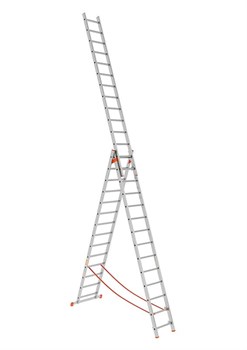 Алюминиевая трехсекционная лестница Вектор 3х14 4414 - фото 96816