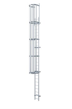 Наружная пожарная лестница Zarges Z600 алюминиевая, 8,5м 58285 - фото 99921