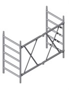 Секция складной рамы Zarges для вышек шириной 0,75м, 5 перекладин, 42947